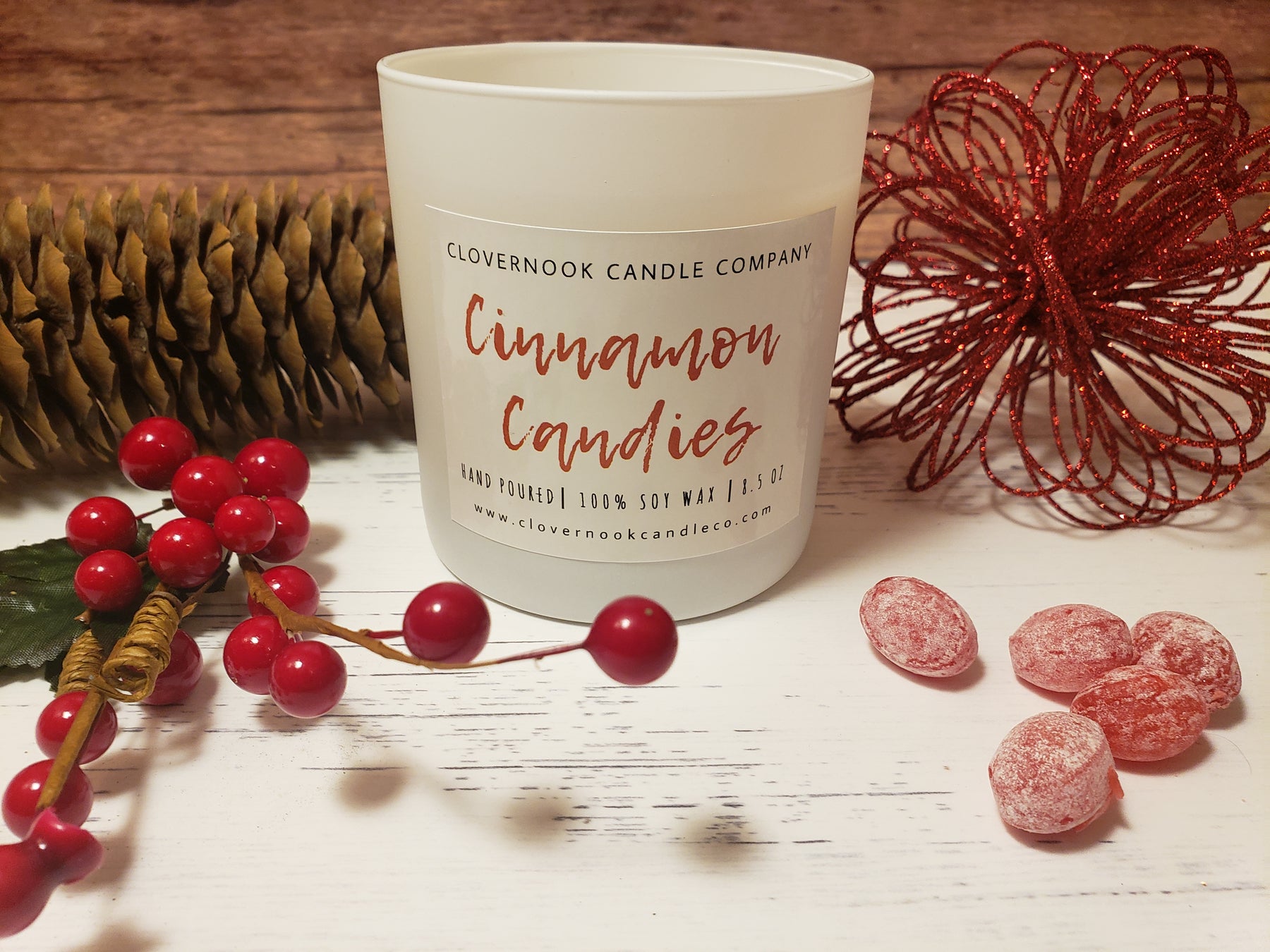 Hot Cinnamon  Cloverly Candles